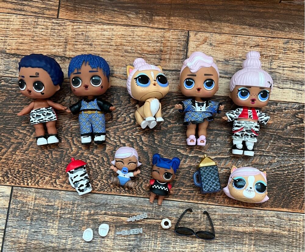 LOL Surprise Doll Lot of 15 Pieces Babies Pets Accessories Toys